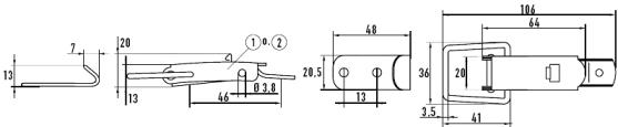 Standard Spannschloss 2-55-60 F